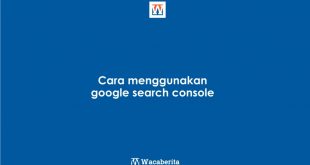 Cara menggunakan google search console
