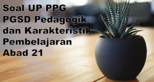 Soal UP PPG PGSD Pedagogik dan Karakteristik Pembelajaran Abad 21