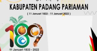 Ragam Twibbon HUT Padang Pariaman ke-189 Tahun 2022