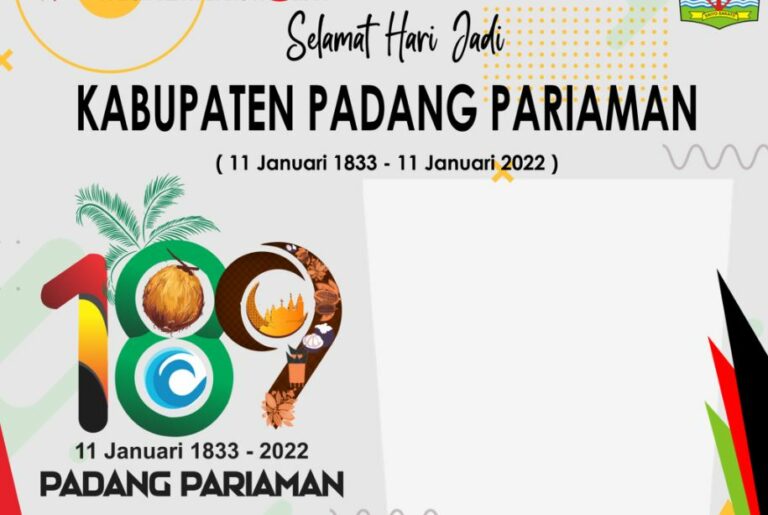 Ragam Twibbon HUT Padang Pariaman ke-189 Tahun 2022