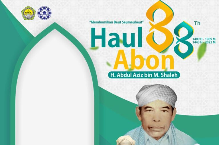 Ragam Twibbon Haul Abon Abdul Aziz yang ke-33 di Tahun 2022