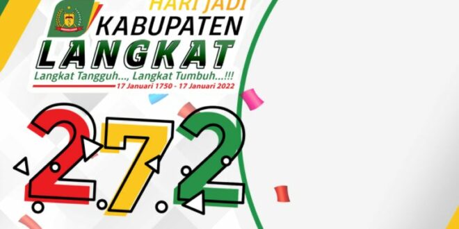 Ragam Twibbon HUT Kabupaten Langkat ke-272 Tahun 2022