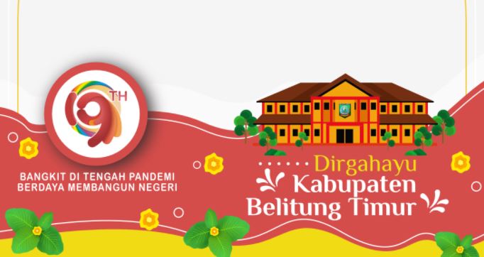 Ragam Twibbon HUT Kabupaten Belitung Timur ke-19 Tahun 2022