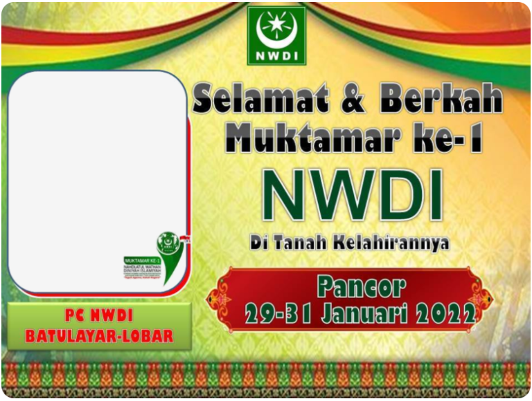 Ragam Twibbon Muktamar NWDI ke-1 di Tahun 2022