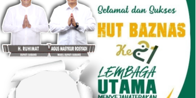 Twibbon Hari Lahir BAZNAS ke-21 Tahun 2022