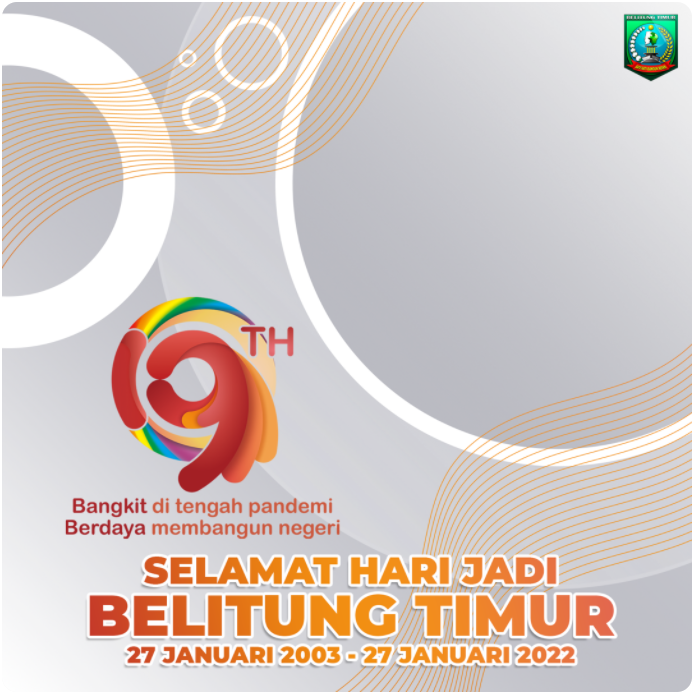 Twibbon HUT Kabupaten Belitung Timur ke-19 Tahun 2022