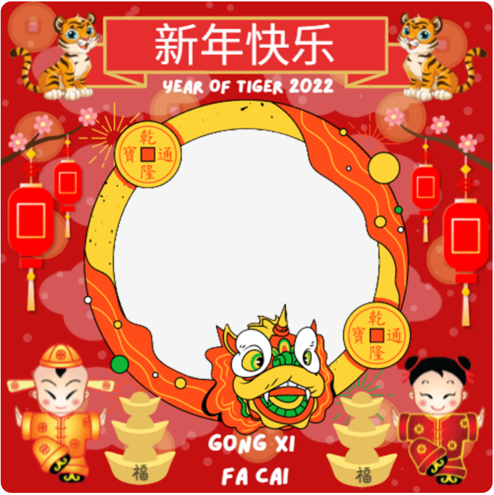 Ragam Twibbon Gong Xi Fa Cai Tahun 2022