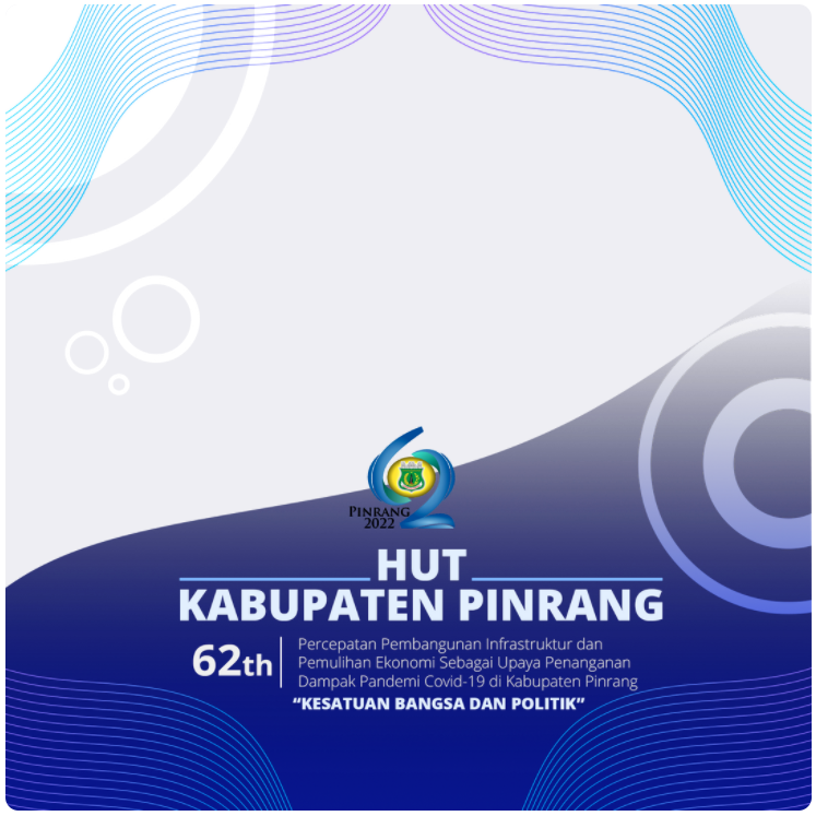 Twibbon HUT Kabupaten Pinrang ke-62 Tahun 2022