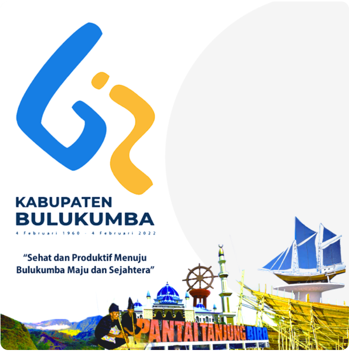 Twibbon HUT Kabupaten Bulukumba ke-62 Tahun 2022