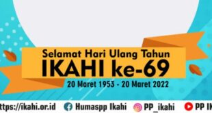 Ragam Twibbon HUT IKAHI ke-69 Tahun 2022