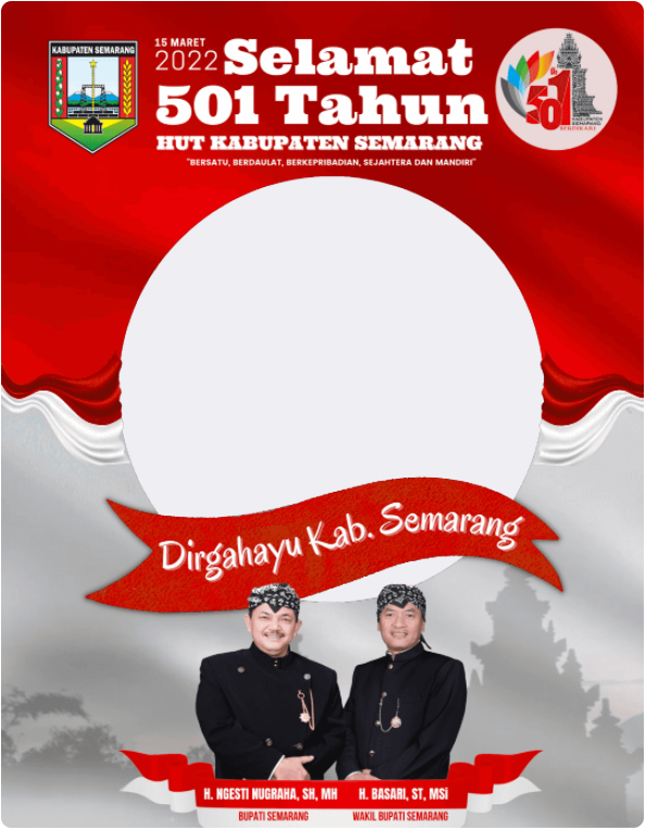 Twibbon HUT Kabupaten Semarang ke-501 Tahun 2022