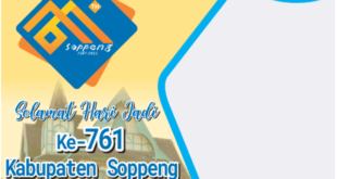 Twibbon HUT Kabupaten Soppeng ke-761 Tahun 2022