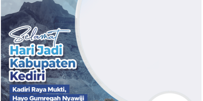 Twibbon HUT Kabupaten Kediri ke-1218 Tahun 2022