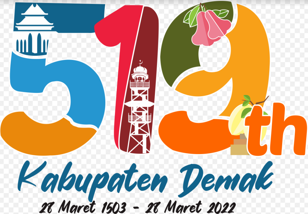 Logo HUT Kabupaten Demak ke-519 Tahun 2022