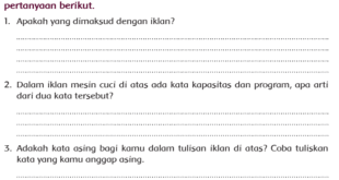 Apakah yang dimaksud dengan iklan Jawaban Buku Siswa Kelas 5 Tema 9 Halaman 3