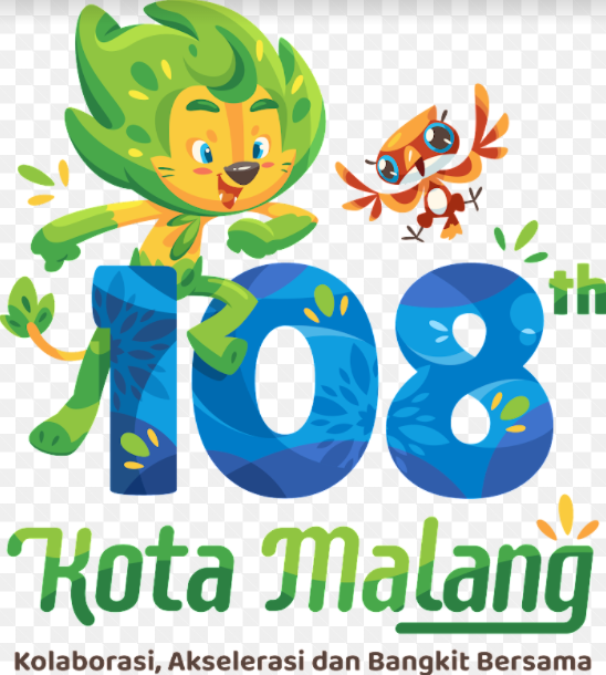 Logo HUT Kota Malang ke-108 Tahun 2022