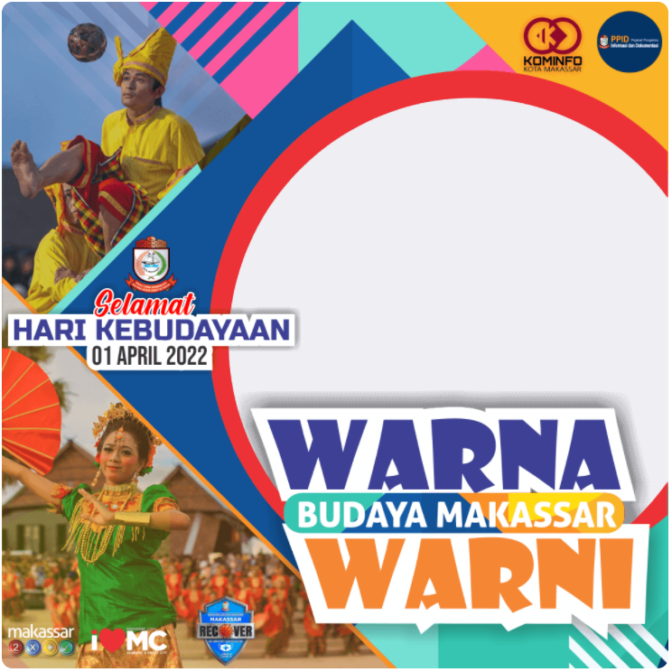 Twibbon Hari Kebudayaan Kota Makassar ke-4 Tahun 2022