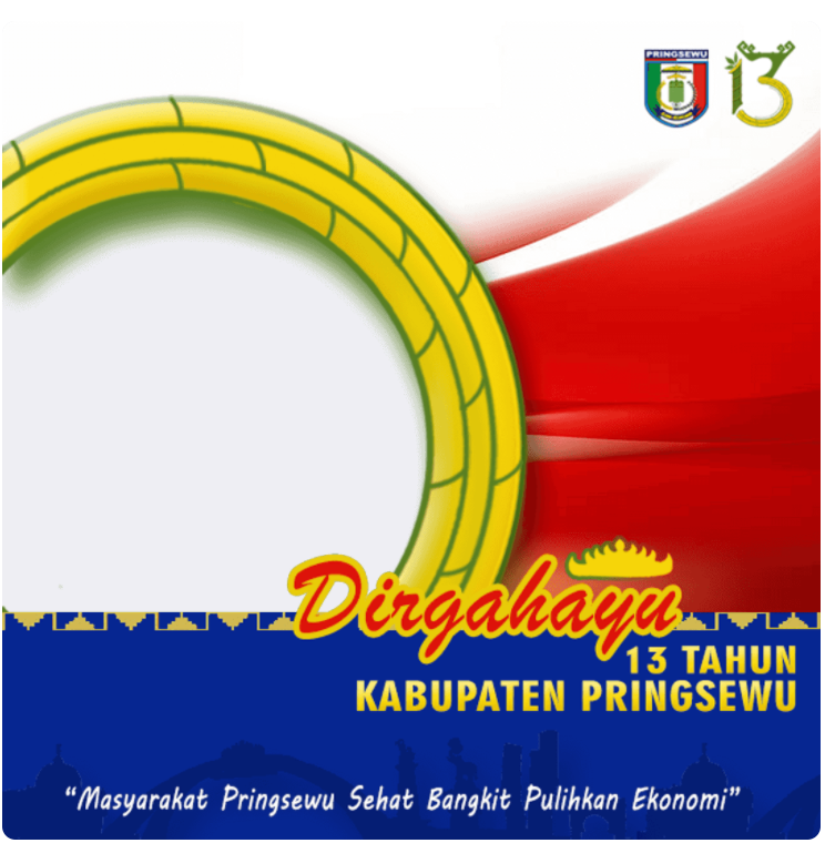 Twibbon HUT Kabupaten Pringsewu ke-13 Tahun 2022