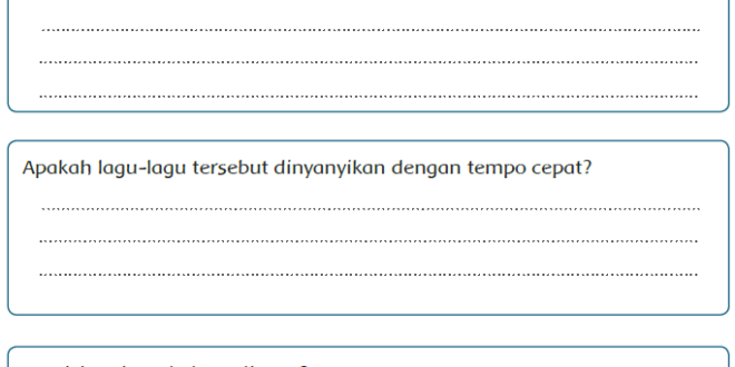 Apa yang kamu rasakan setelah menyanyikan lagu ”Gugur Bunga” dan lagu “Ayam den Lapeh”Jawaban Buku Siswa Kelas 5 Tema 9 Halaman 16