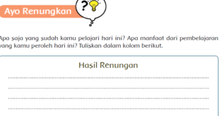 Apa yang sudah kamu pelajari hari ini, manfaat dari pembelajaran dan kerjasama dengan orang tua Jawaban Buku Siswa Kelas 5 Tema 9 Halaman 17 dan 18