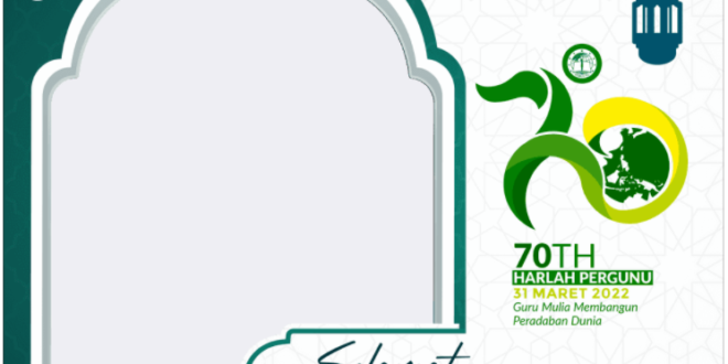 Twibbon Harlah PERGUNU ke-70 Tahun 2022