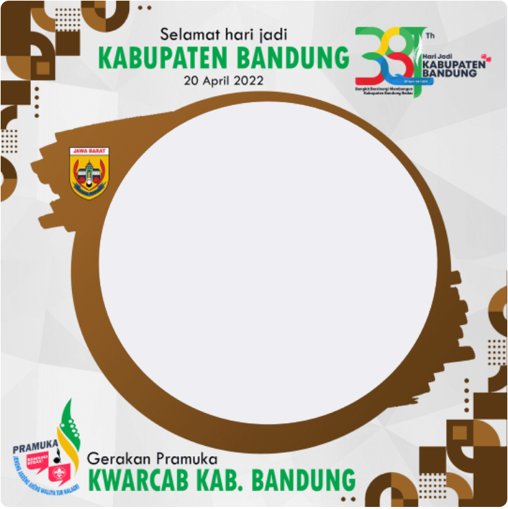 Twibbon HUT Kabupaten Bandung ke-381 Tahun 2022