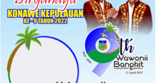 Twibbon HUT Kabupaten Konawe Kepulauan ke-9 Tahun 2022