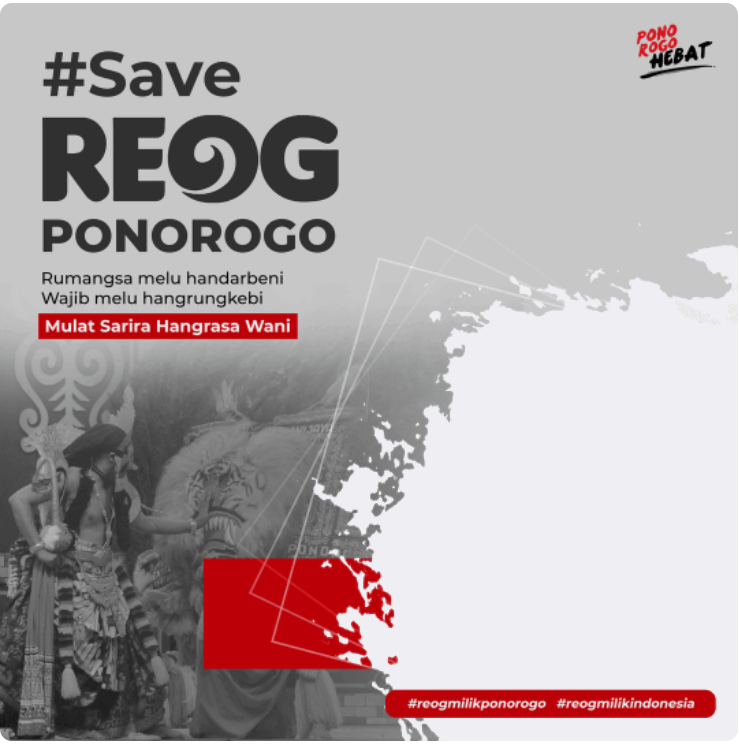 Twibbon Save Reog Ponorogo di tahun 2022