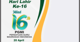 Twibbon Harlah PGMI ke-16 Tahun 2022