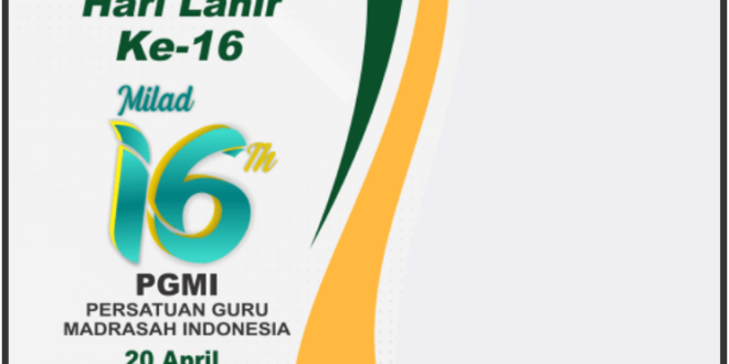 Twibbon Harlah PGMI ke-16 Tahun 2022