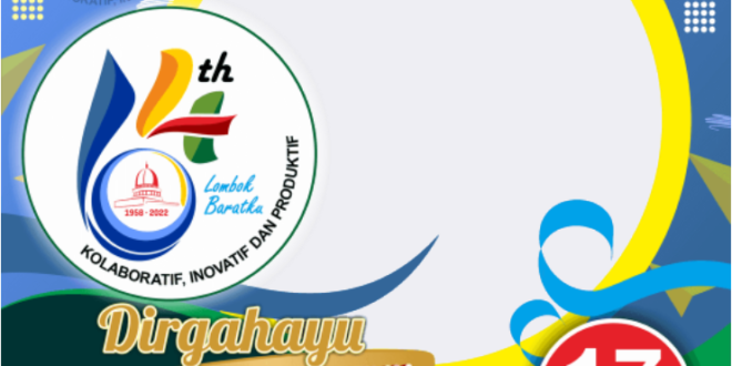 Twibbon HUT Lombok Barat ke-64 Tahun 2022