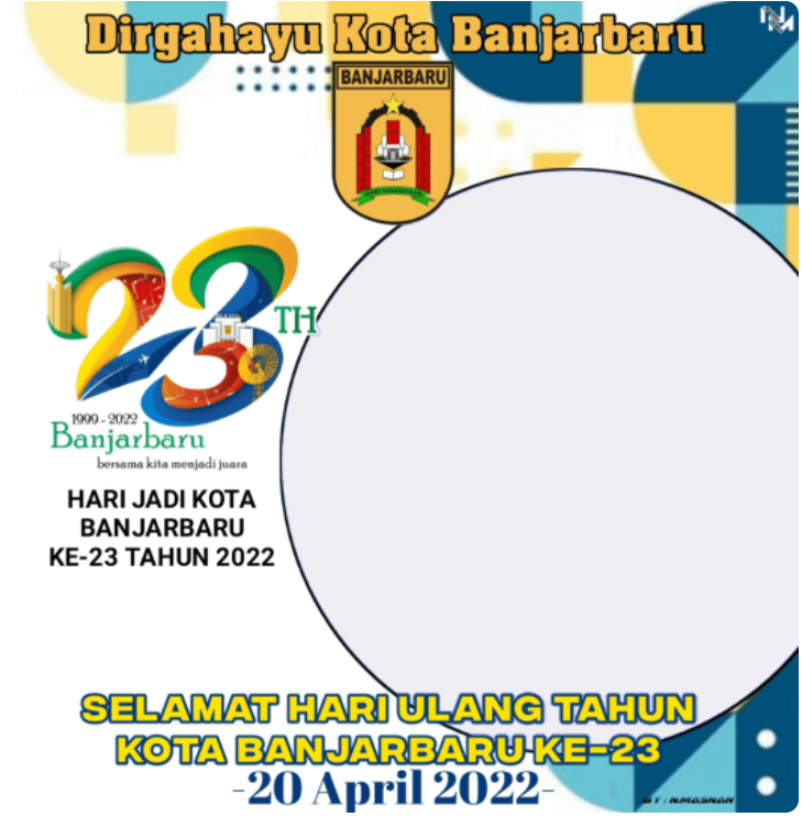 Twibbon HUT Kota Banjarbaru ke-23 Tahun 2022