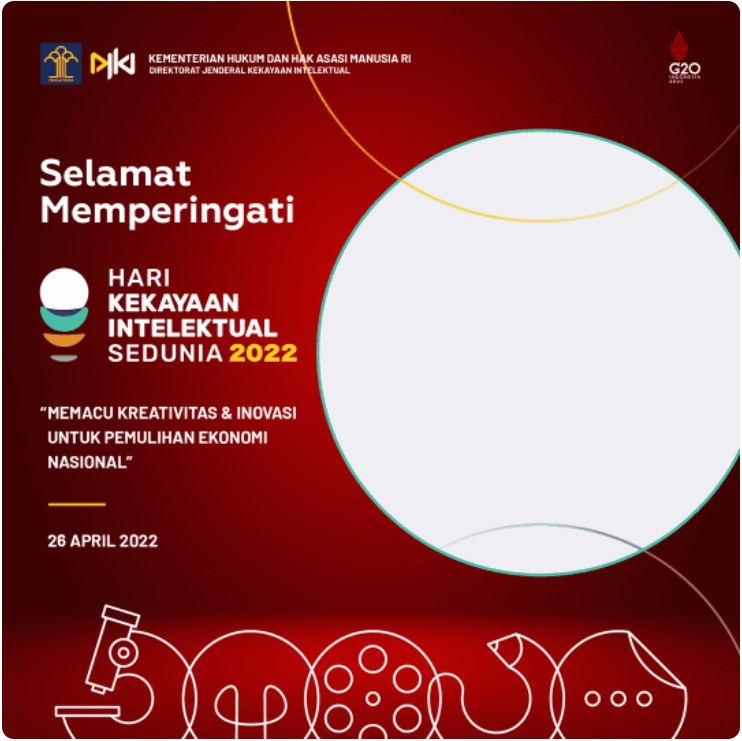 Twibbon Hari Kekayaan Intelektual Sedunia di Tahun 2022