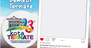 Twibbon Dirgahayu Pemkot Ternate ke-23 Tahun 2022