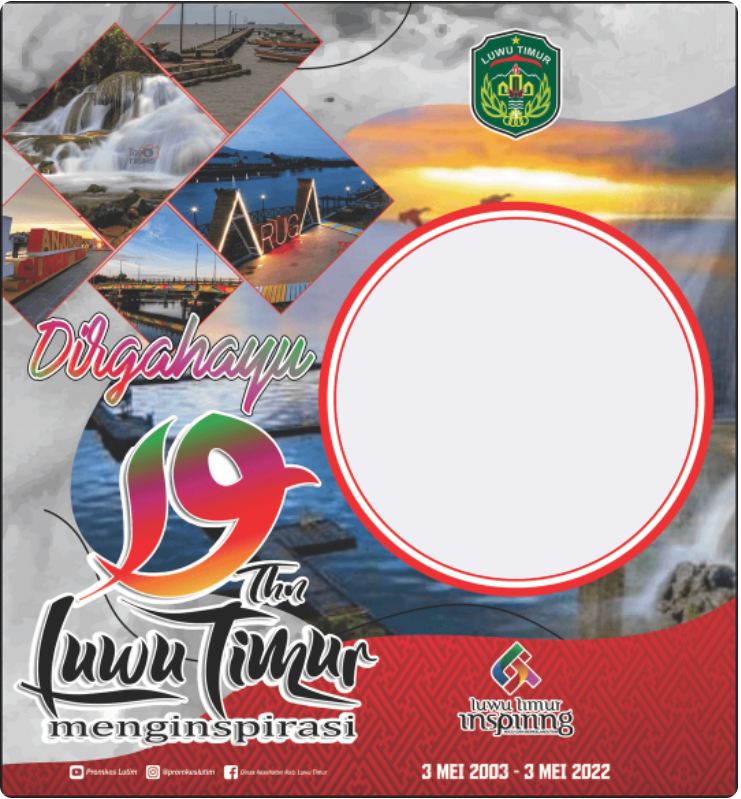 Twibbon HUT Kabupaten Luwu Timur ke-19 Tahun 2022