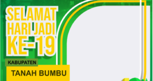 Twibbon HUT Kabupaten Tanah Bumbu ke-19 Tahun 2022