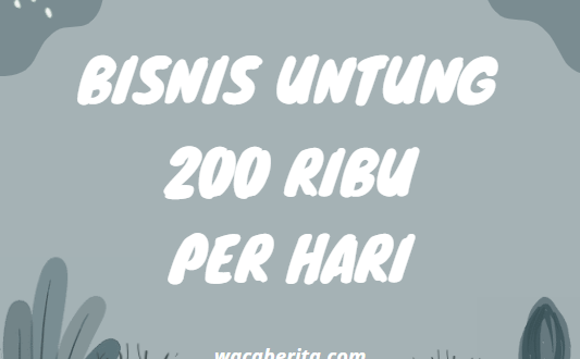 bisnis untung 200 ribu per hari