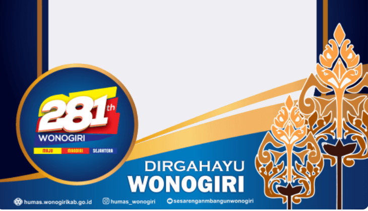 Twibbon HUT Kabupaten Wonogiri ke-281 Tahun 2022