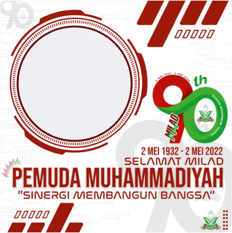 Twibbon Milad 90 Tahun Pemuda Muhammadiyah