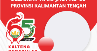 Twibbon HUT Provinsi Kalimantan Tengah ke-65 Tahun 2022