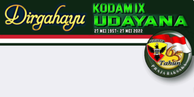 Twibbon HUT Kodam IX Udayana ke-65 Tahun 2022