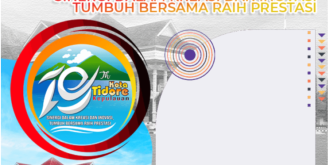 Twibbon HUT Kota Tidore Kepulauan ke-19 Tahun 2022