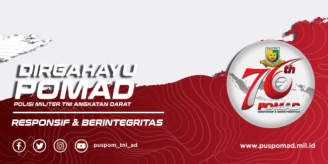 Twibbon Dirgahayu POMAD ke-76 Tahun 2022