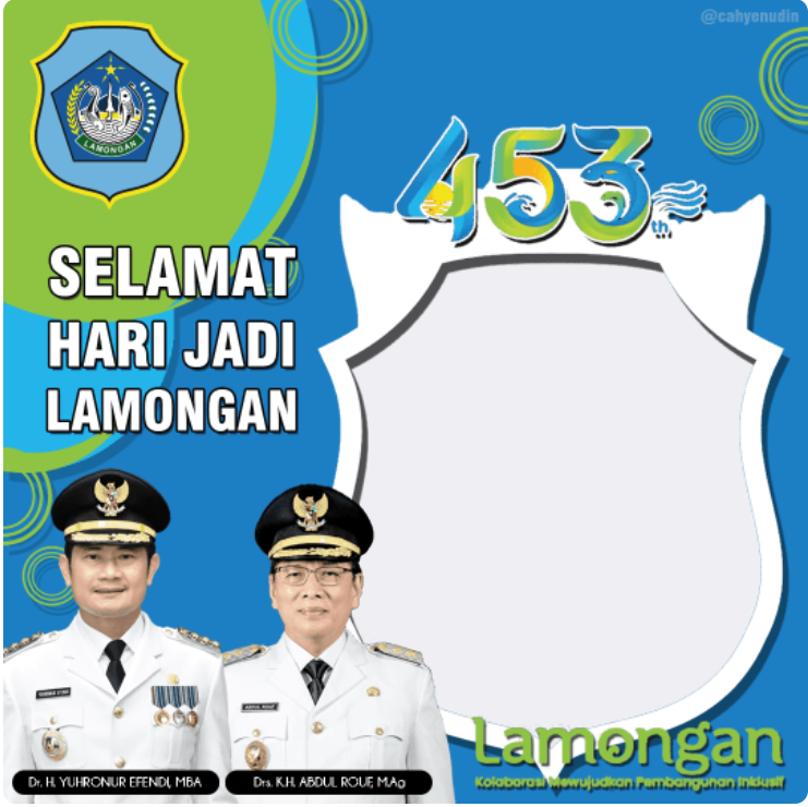 Twibbon HUT Kabupaten Lamongan ke-453 Tahun 2022