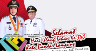 Twibbon HUT Kota Bandar Lampung ke-340 Tahun 2022