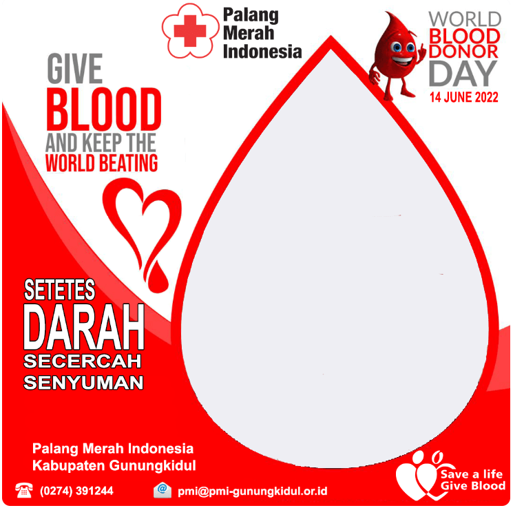 Link Twibbon Hari Donor Darah Sedunia Tahun 2022