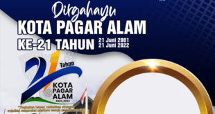 Twibbon HUT Kota Pagar Alam ke-21 Tahun 2022