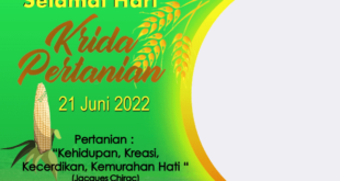 Twibbon Hari Krida Pertanian Tahun 2022