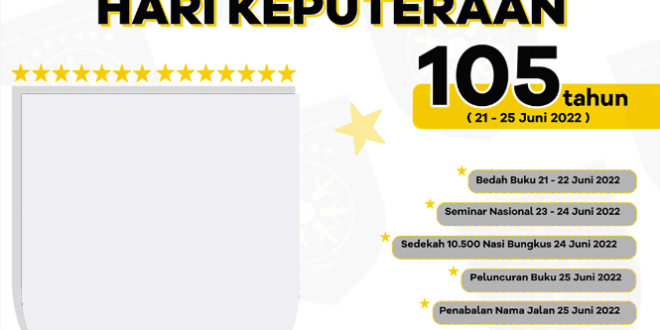 Twibbon Hari Keputeraan Karudin Yahya ke-105 Tahun 2022