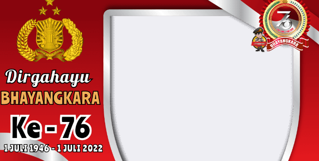 Twibbon Dirgahayu Bhayangkara ke-76 Tahun 2022